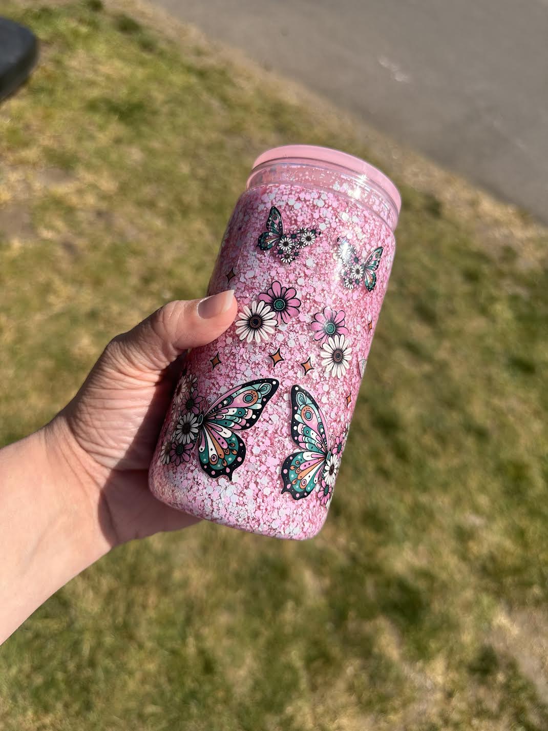 16oz Butterfly Snowglobe