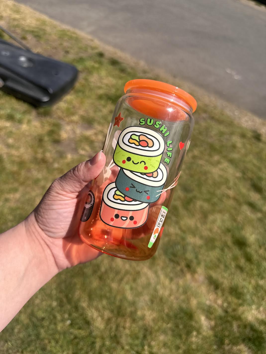16oz Glass Decal only cup